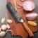 Нож из дамасской стали для хлеба Keemake 8 Inch Bread Knife, черный