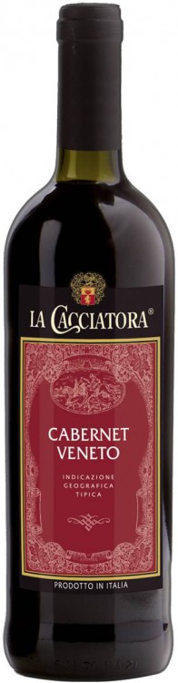 Итальянское вино La Cacciatora Cabernet Veneto IGT красное сухое