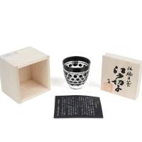 Рюмка TAJIMA GLASS с шестиугольным плетением 75 мл, черная