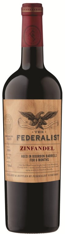 The Federalist Lodi Zinfandel Aged in Bourbon Barrels for 6 Month