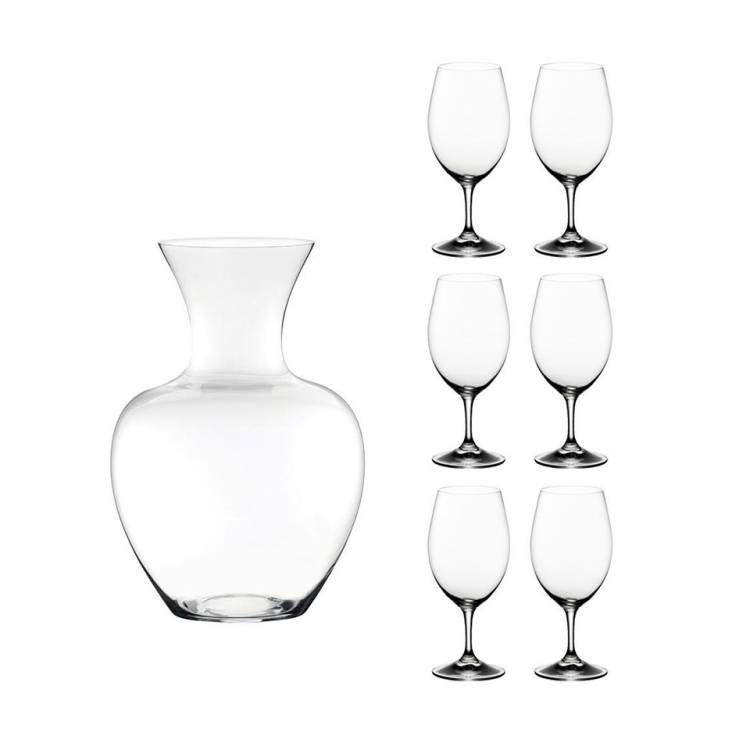 Декантер для вина Riedel Apple и 6 бокалов для красного вина Riedel Magnum Ouverture