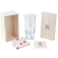Стакан TAJIMA GLASS Фудзи Сакура Кирико 400 мл, 1 шт