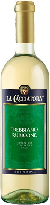 Итальянское вино La Cacciatora Trebbiano Rubicone IGT белое сухое