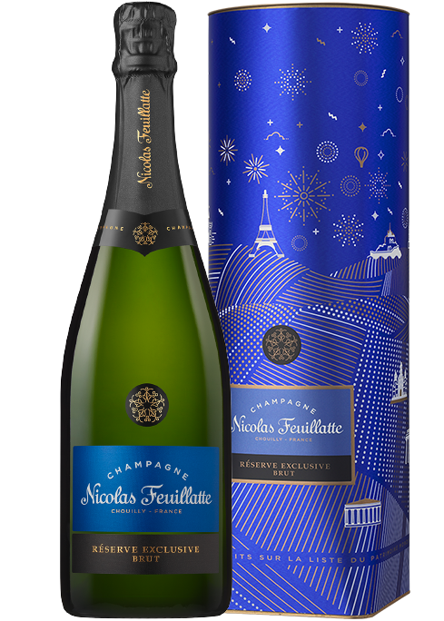 Шампанское Nicolas Feuillatte Brut Reserve Exclusive в металлической тубе