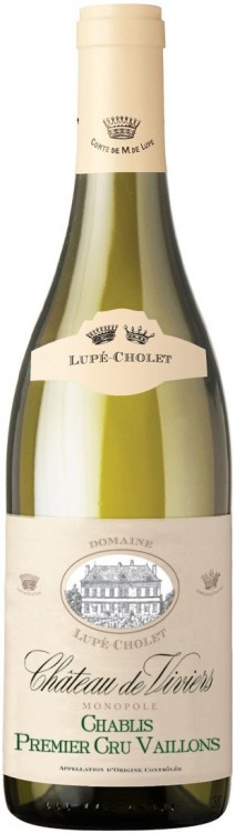 Французское вино Chablis Premier Cru Les Vaillons белое сухое