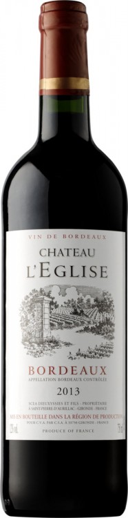 Французское вино Chateau L'Eglise красное сухое