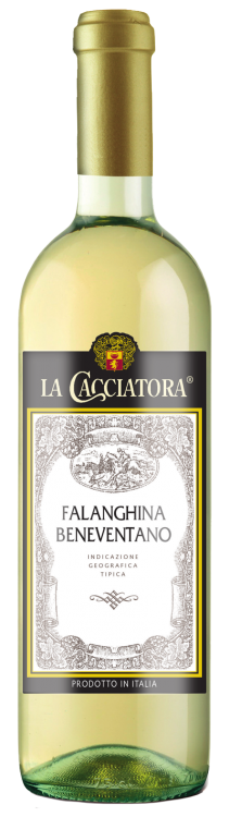Итальянское вино La Cacciatora Falanghina Beneventano IGT белое сухое